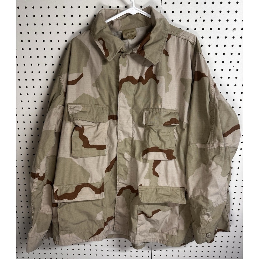 1999 USGI‎ DCU 3 Color Desert Camo Combat Jacket X Large Regular NYCO Army Coat